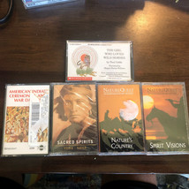 Native American Lot of 5 CASSETTE Tapes - Spiritual War Dance Sacred Spirits - £18.48 GBP