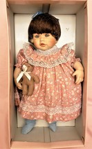 &quot;Doll with Bear 17&quot; 54430 Rosebud by Pauline Bjonness  Limited Edition - $96.73