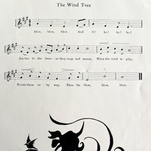 The Wind Tree Sheet Music 1903 Mary Robinson Art Seasonal Antique DWKK17 - $29.99