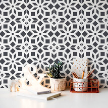 Kerala Tile Stencil – Large TILE STENCIL – Tile Stencils for Painting Fl... - $8.00