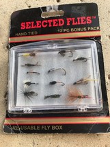 NIB Vintage 12 Hand Tied Selected Flys   fish fly fishing - £19.77 GBP