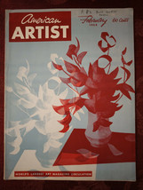 AMERICAN ARTIST February 1955 Mervyn Peake Bentley Schaad Winslow Homer - £10.35 GBP