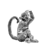 Monkey 93067 Figurine Crystal Cut Acrylic Clear 3.3&quot; H - $433.52 MXN