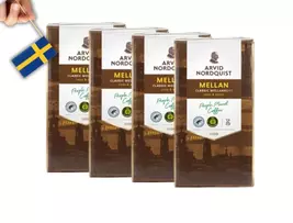 4 Packs of Arvid Nordquist Coffee Medium Roast, Mellanbrygg 500g (17.63oz) - $50.57