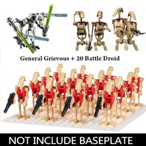 21pcs/set Battle Droid &amp; General Grievous - Star Wars The Clone Wars Minifigures - £13.26 GBP