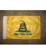 Dont Tread On Me 2 Ply Boat Flag Nylon 8X12 8&quot;X12&quot; Boat Flag With Sleeve - $64.58 MXN