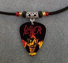 Handmade Slayer Aluminum Guitar Pick Necklace - £9.69 GBP