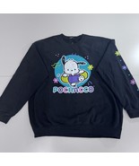 Pochacco Crewneck Sweatshirt Pullover Sanrio Floral Black Ripple Junctio... - $54.99