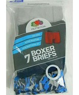 Fruit of the Loom Boys Tag-Free Regular Leg Boxer Briefs 7 pack 100% Cotton - £6.37 GBP