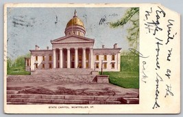 Vintage State Capitol Montpelier Vermont Postcard - £3.88 GBP