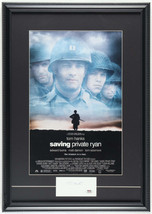 Tom Hanks Signed &quot;Saving Private Ryan&quot; Custom Framed Cut Display (Beckett &amp; PSA) - $581.13