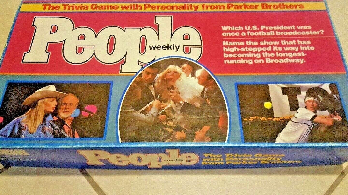 Primary image for VINTAGE Board Game 1984 People Weekly Trivia Parker Brothers Teen Adult Mint!
