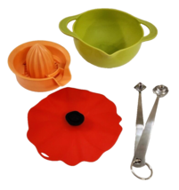Kitchen Utensils Lot Gadgets Juicer Poppy Silicon Cover Melon Baller 5 I... - $279.70 MXN