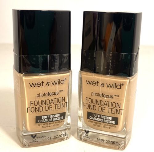 Pack of 2 - Wet n Wild PhotoFocus Foundation, Buff Bisque 366C, 1 fl oz Ea - $9.98