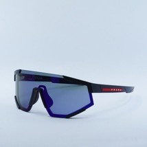 PRADA SPORT PS04WS DG070A Black Rubber/Dark Blue Mirror Violet 39-137-130 Sun... - £191.62 GBP