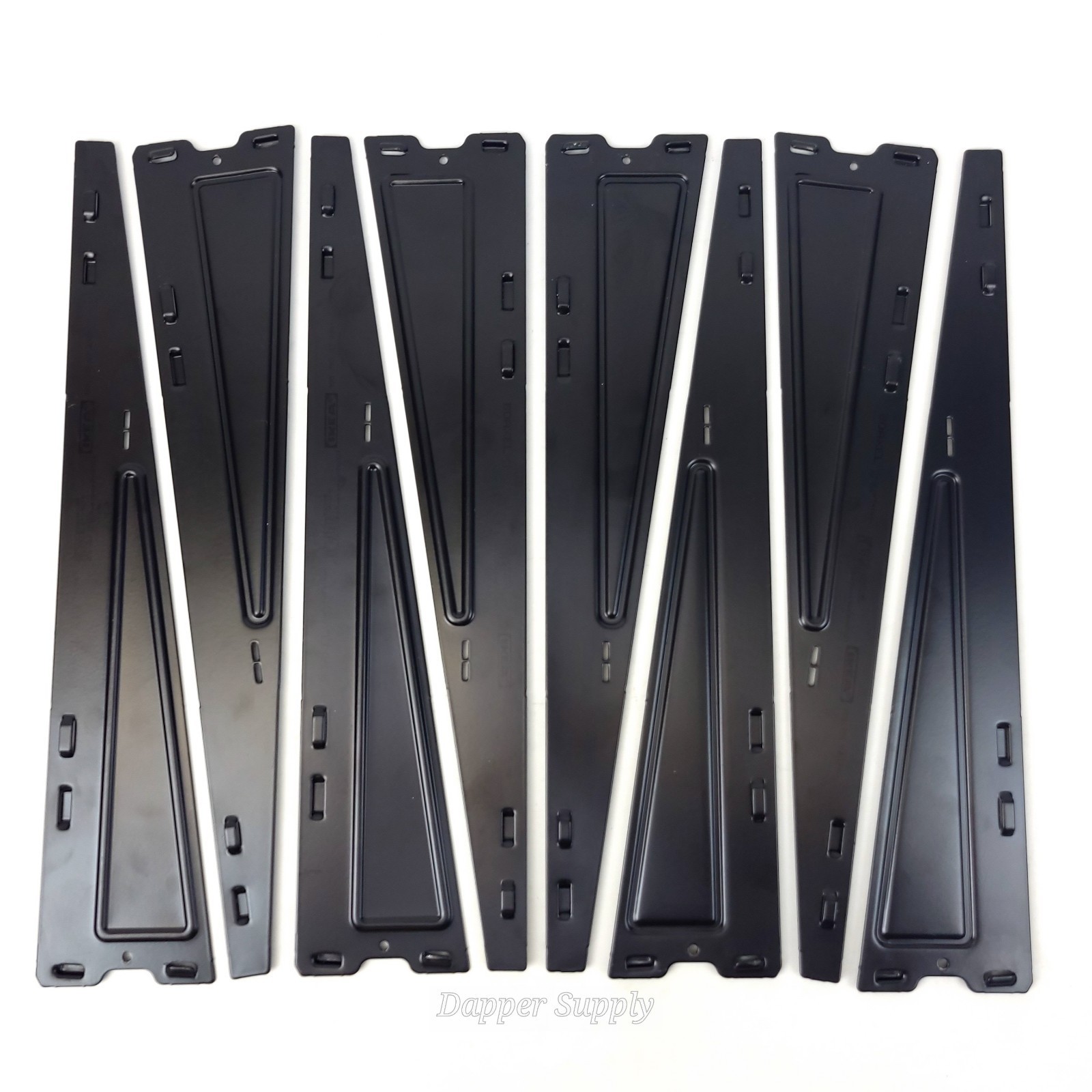 (Lot of 8) Ikea BOAXEL Bracket for Shelf Steel Black 15 ¾&quot; 604.487.33 - $32.66