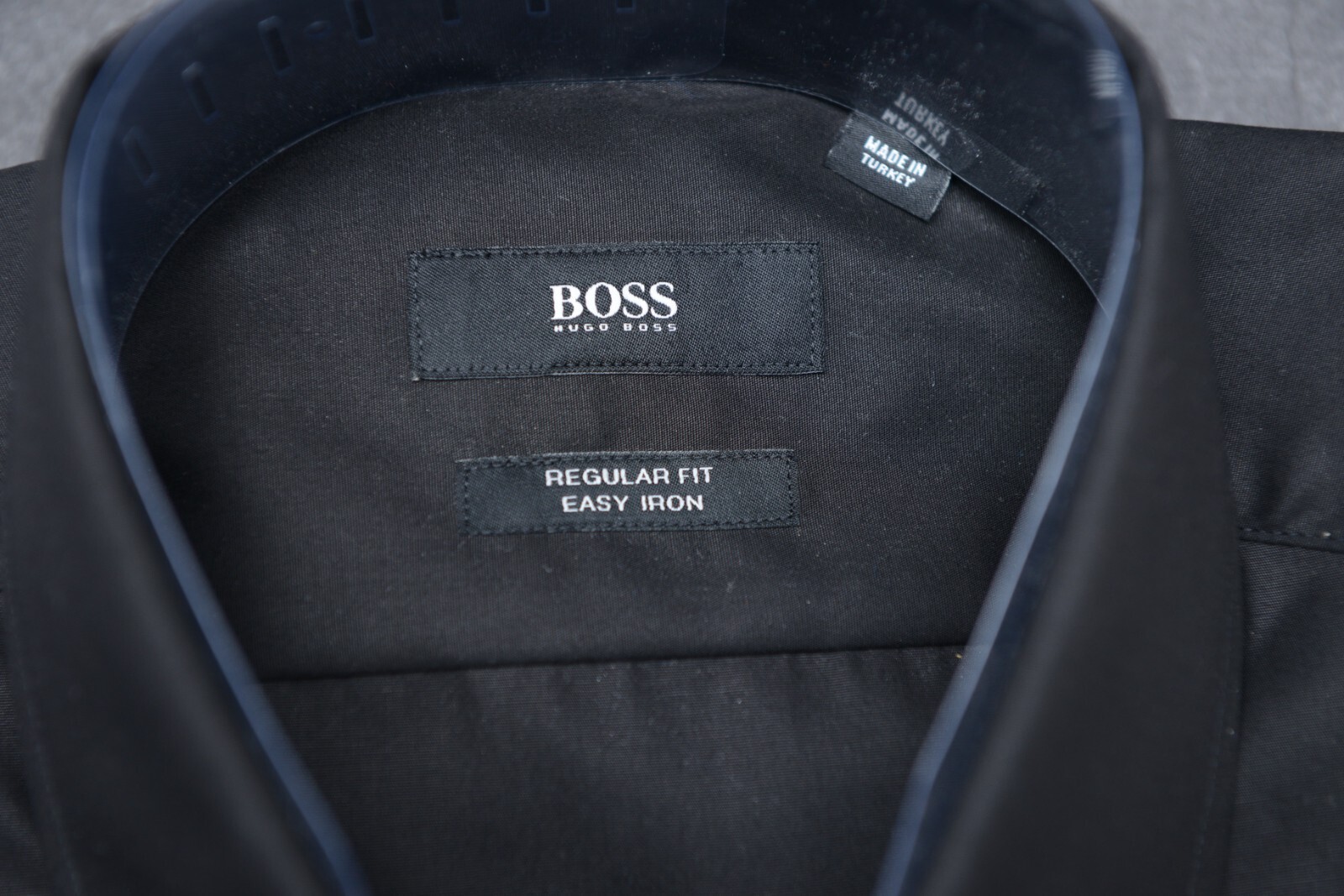 Hugo Boss Herren Enzo Regular Fit Easy Iron Schwarzes Baumwollhemd 37 14,5 Item image 2