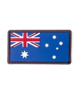 Australian Flag PVC Patch  3&quot; x 1.6 Hook + Loop Backing Aussie Flag Fast... - $17.65 CAD