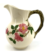 Franciscan Pitcher Floral Desert Rose Large Vintage Art Pottery 64oz Jug 9.5” - $39.11