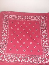 Red Bandana RN 13960 Fast Color Made in USA 100% Cotton Biker Handkerchief - $23.00