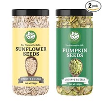 Sunflower &amp; Pumpkin Seeds Combo Immunity Boosted Pack of 2-150g Each - £17.09 GBP