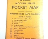 NOS Sealed Vintage 1950&#39;s Cram&#39;s Modern Series Pocket Map Turkey No 375 - $11.54