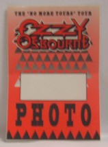 OZZY OSBOURNE - ORIGINAL TOUR CONCERT CLOTH BACKSTAGE PASS ***LAST ONE*** - $10.00