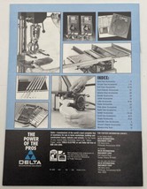 Accessories By Delta Catalog Tools Wood Lathe Accessories Woodworking 1995 - £8.13 GBP