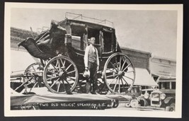 Antique PC Man with Stagecoach &quot;Two Old Relics&quot; Spearfish South Dakota - £11.19 GBP