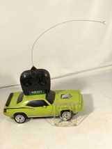 1970 Plymouth Baracuda Radio Controlled Lime Green Nikko Hemi Cuda 1/18 ... - $89.09