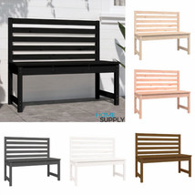 Outdoor Garden Patio Wooden Pine Wood 2 Seater Bench Seat Chair Furniture Chairs - £69.17 GBP+