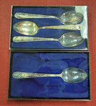 Wm Rogers American Presidents Commemorative Silver 4 Spoons Collection w... - $11.87