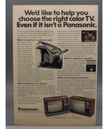 Vintage Magazine Ad Print Design Advertising Panasonic Color Television - £9.73 GBP