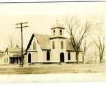 Church of the Ascension Real Photo Postcard Burlington Kansas - $17.82