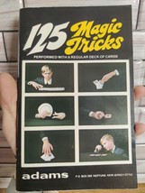 VINTAGE 1976 ADAMS 125 MAGIC TRICKS Book - Card Tricks with a Regular Deck - £9.52 GBP