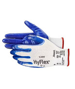 2 Dozen Ansell HyFlex 11-900 Nitrile Palm Coated Gloves.  Size 8. - £40.55 GBP