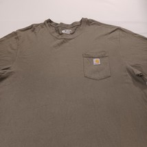 Carhartt K87 OLV Loose Fit Men's Olive Heavyweight Short-Sleeve T-Shirt 2XL Tall image 11