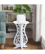 Small Wooden Round Side Table Beside Tea Coffee Lamp Plant Rack Stand Home - $12.99