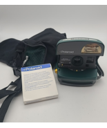 VTG Green Polaroid &amp; Film One Step Express 600 Camera Manual Carry Case ... - $38.00