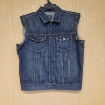 J.Crew Authentic Outerwear Womens Denim Jacket Sz M - Sleeves Have Been Cut Off - £18.76 GBP
