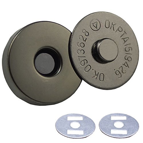 Bluemoona 50 Sets - Magnetic Purse Round Snap 3/4" 18mm Clasps Closure Purse Han