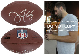 Joe Flacco Signed Football Proof COA Autograph Baltimore Ravens Cleveland Browns - £193.81 GBP