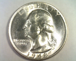 1948-S Washington Quarter Choice Uncirculated Ch Unc. Nice Original Coin - £15.89 GBP