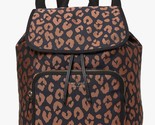 New Kate Spade Sam Leopard Medium Backpack The Little Better Nylon with ... - £98.96 GBP