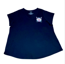 TORRID Cat Classic Fit Signature Jersey Girlfriend V-Neck Tee Size 4X Fl... - $19.99