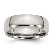 Titanium 7mm Wedding Ring Band Jewelry Size 6.5 - £98.92 GBP