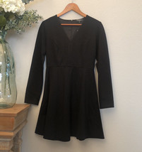 NWT Saks Fifth Avenue Black Long Sleeve Dress - £35.52 GBP