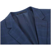 Men RENOIR suit Solid 2Button Business Formal Slim Fit 292-6 Window Pane Plaid image 8
