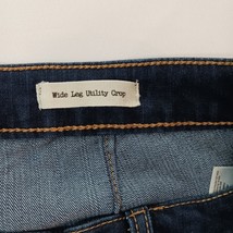 Jessica Simpson Wide Leg Utility Crop Women's Blue Denim Jeans Size 16/33 image 4