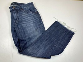 Lucky Brand Mens Jeans 221 Original Straight Leg Dark Distressed Size W32 x L34 - £14.20 GBP